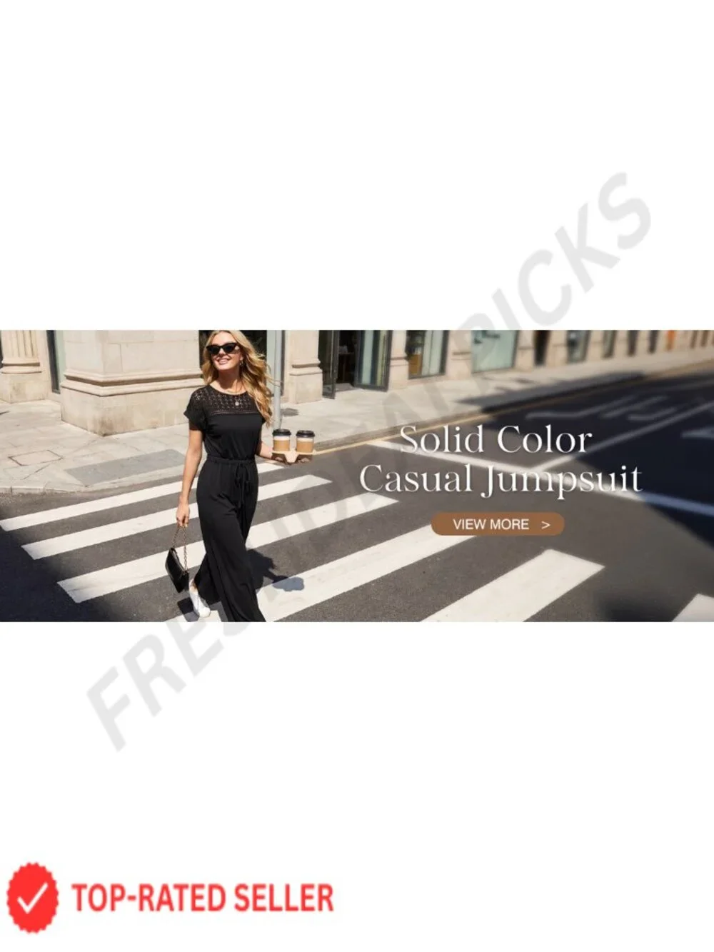 Dressy Casual Wide Leg Jumpsuit with Pockets, Short Sleeve, Polyester Blend